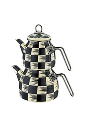 OMS COLLECTION - 10810 Damalı Emaye Çaydanlık OMS COLLECTION - 10810 Damalı Emaye Çaydanlık