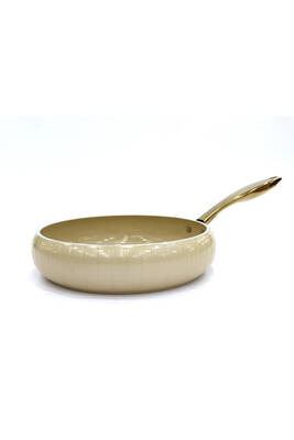 12002 - ALLURE - Pure CERAMIC - 9 Parça - Biogranit, Seramik, Set, Krem Gövde, Gold Detay