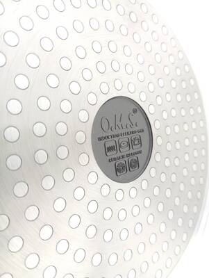 15016 - 3 Parça, İndüksiyonlu Ocak Uyumlu, Döküm, Seramik, ( 20 - 24 - 28 Cm ) Tava Seti Siyah
