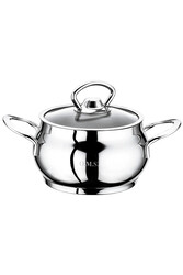 OMS COLLECTION - 2009 2 Parça Paslanmaz Çelik Mini Küre Derin Tencere 12x9 Cm OMS COLLECTION - 2009 2 Parça Paslanmaz Çelik Mini Küre Derin Tencere 12x9 Cm