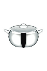 OMS COLLECTION - 2031 2 Parça Paslanmaz Çelik 20x12 Cm Küre Derin Çelik Tencere OMS COLLECTION - 2031 2 Parça Paslanmaz Çelik 20x12 Cm Küre Derin Çelik Tencere