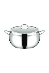 OMS COLLECTION - 2031 2 Parça Paslanmaz Çelik 22x13 Cm 5 Litre Küre Derin Çelik Tencere OMS COLLECTION - 2031 2 Parça Paslanmaz Çelik 22x13 Cm 5 Litre Küre Derin Çelik Tencere