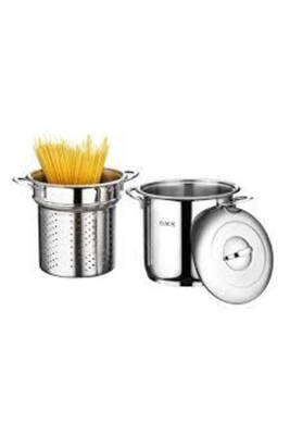 3 Parça Paslanmaz Çelik Spagetti Tenceresi