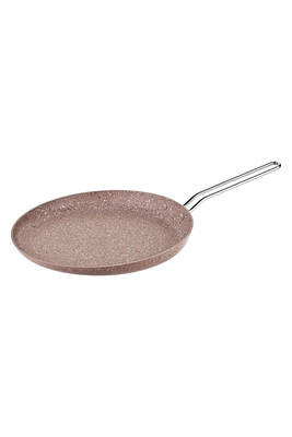 3234 Tek Parça Bio Granit 26 Cm Krep Tavası Sütlü Kahve Rengi