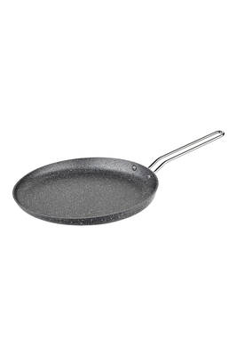 3234 Tek Parça Bio Granit 32 Cm Krep Tavası Gri