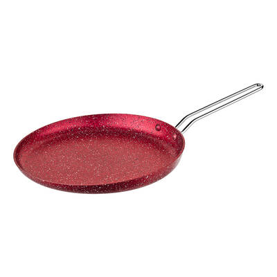 3234 Tek Parça Bio Granit 32 Cm Krep Tavası Kırmızı