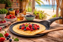 OMS COLLECTION - Oms Collection Biogranit Döküm Krep Tavası ( 3299 - 26 - Siyah )