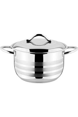 Oms Collection - İndüksiyon Taban Şeritli 32x20 Cm - 14,0 Litre Derin Çelik Tencere ( 2005 )