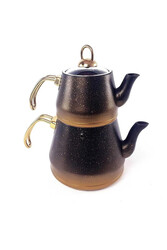 OMS COLLECTION - 4pcs Granit Xl Boy Çaydanlık Cam Kapak OMS COLLECTION - 4pcs Granit Xl Boy Çaydanlık Cam Kapak