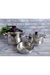 OMS COLLECTION - 5029 5-7lt Düdüklü Ve Tencere Seti
