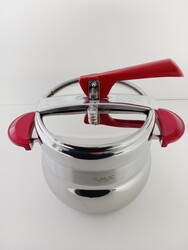 Oms 5080-G - 9 Litre, İndüksiyon Uyumlu, Geniş, Klasik Düdüklü Tencere Kırmızı Renk - Thumbnail