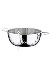 OMS COLLECTION - 6081 Tek Parça Paslanmaz Çelik 24 Cm Ayaklı Süzgeç