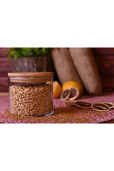 OMS COLLECTION - 9112-s Rocio 2 Parça Bambu Kapaklı 11,5x9,5 Cm 700 Ml Saklama Kavanozu OMS COLLECTION - 9112-s Rocio 2 Parça Bambu Kapaklı 11,5x9,5 Cm 700 Ml Saklama Kavanozu