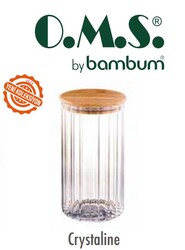 OMS COLLECTION - 9171 - Crystaline - 2 Parça, Silikon Klipsli, Bambu Kapaklı, Şık Saklama Kabı 600 Ml, Şeffaf Gövde, Bambu Kapak OMS COLLECTION - 9171 - Crystaline - 2 Parça, Silikon Klipsli, Bambu Kapaklı, Şık Saklama Kabı 600 Ml, Şeffaf Gövde, Bambu Kapak