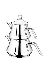 OMS COLLECTION - Bej Oms 8076-s Çelik Çaydanlık L-sade Paslanmaz Çelik OMS COLLECTION - Bej Oms 8076-s Çelik Çaydanlık L-sade Paslanmaz Çelik