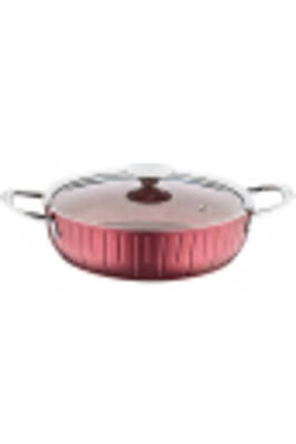 Colonna - 3318 - 2 Parça, Bio Granit, 28x7 Cm - 6,2 Litre Tencere Bordo Gövde, Platin Detay