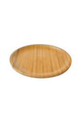 FİA - 9109 - ( L ) - Orijinal Natural, Bambu, 28x2 Cm Servis Tabağı Ahşap Rengi - Thumbnail