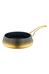 Keops - 3041 - 7 Parça, Bio Granit, Indüksiyonlu, Pfoa Ve Ptfe Free Tencere Tava Seti, Gold Renk - Thumbnail