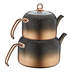 OMS COLLECTION - Oms 8250 ( L ) Andiamo 4 Parça Bio Granit Çaydanlık Takımı 8250-L Bakır OMS COLLECTION - Oms 8250 ( L ) Andiamo 4 Parça Bio Granit Çaydanlık Takımı 8250-L Bakır