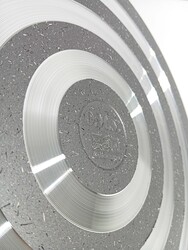 Oms Collection 2 Parça Biogranit 40x9,5 Cm - 10,5 Litre Basık Tencere ( 3312 - Gri ) - Thumbnail