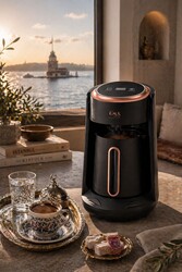 OMS COLLECTION - Oms Collection - Cafetura - 2 Parça 4 Kişilik Gurme Otomatik Kahve Makinesi ( 8800 - Siyah )