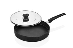 OMS COLLECTION - Oms Collection 2 Parça Güçlü Biogranit Kapaklı Balık Tavası ( 3739 - 32 - Siyah )
