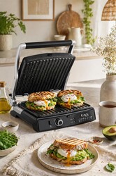 Oms Collection - Otomatik Çok Amaçlı Grill Tost Makinesi ( 3278 - Siyah ) - Thumbnail