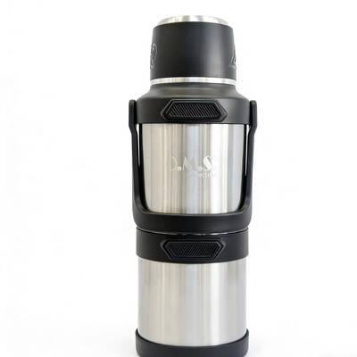 Oms Collection - STORMTHERMO 5 Pcs. Paslanmaz Çelik Sıcak & Soğuk Termos ( 8501 - 4 Litre - Gümüş )