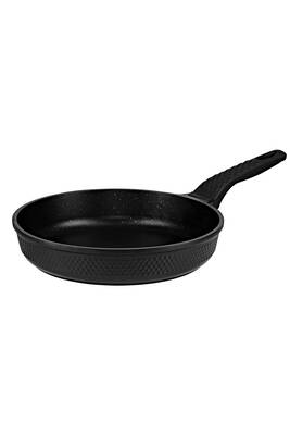 Trıana - 3536 - 7 Parça Biogranit, Döküm, Tencere , Tava, Çeyiz Seti - Siyah Renk