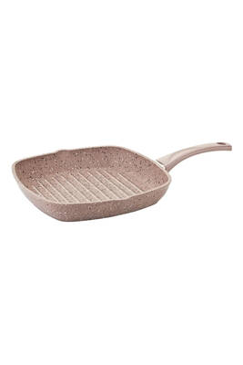 Yapışmaz Granit Grill Tava Kahve